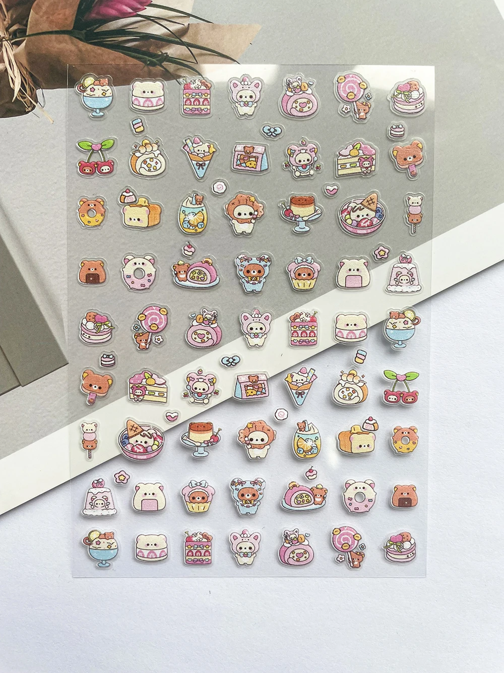 Pvc 슈퍼 미니 핑크 리락쿠마 포스터 상품 스티커 네 - Nail Art Pink 리뷰 및 가격