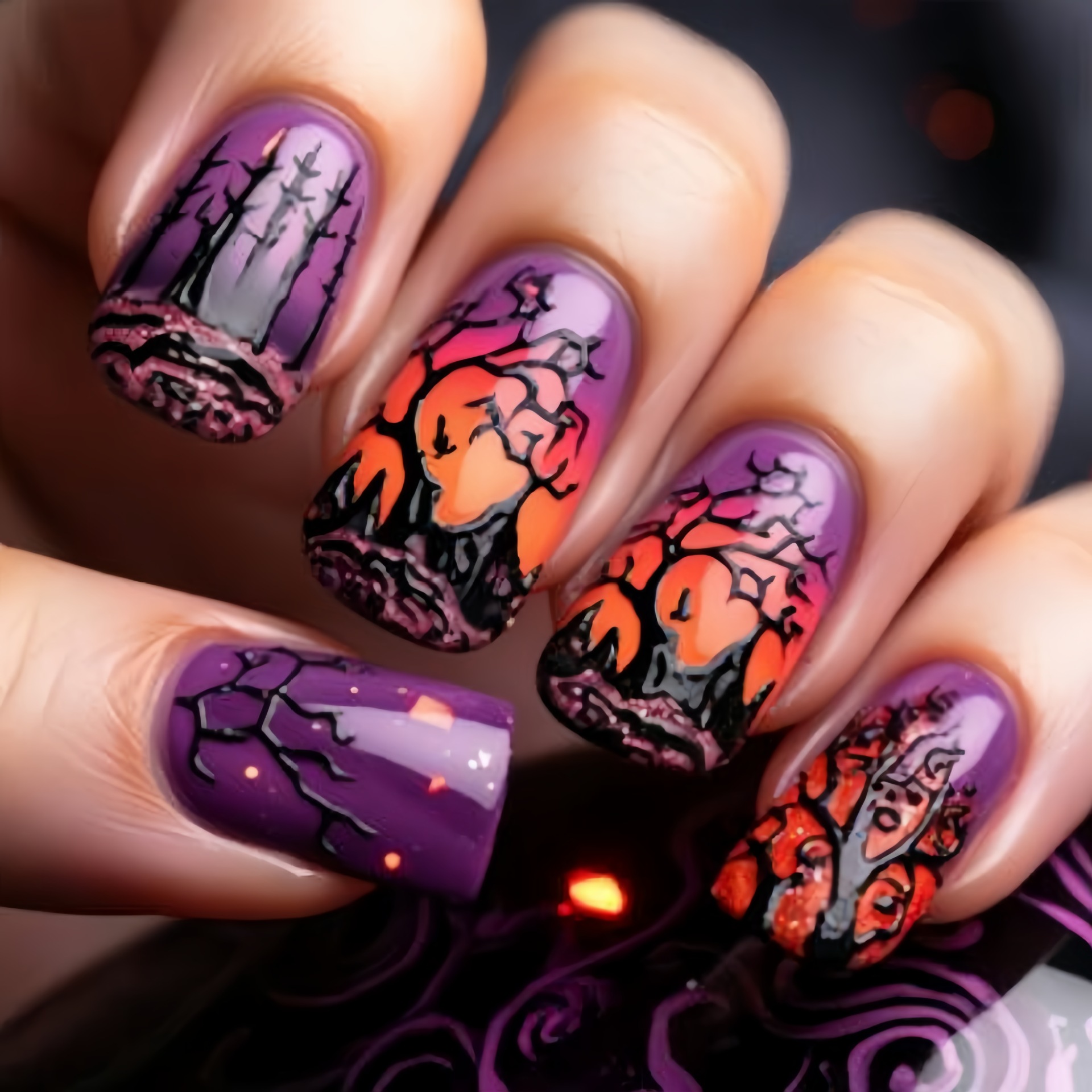 여성용 중간 크기의 사각형 인조 손톱, Y2K 스타일의 - Nail Art Orange 리뷰 및 가격
